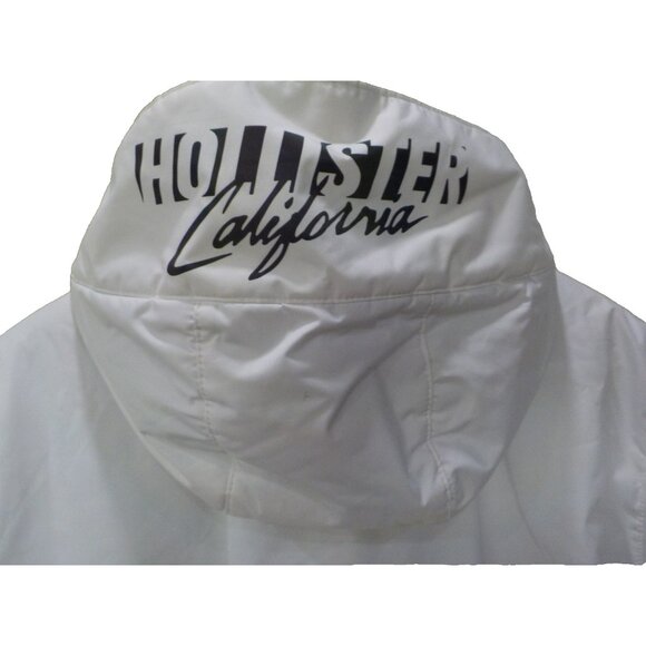 Vtg Hollister Epic Flex Thick Sherpa Lined White Hooded Jacket Men's Size XL - Picture 6 of 11